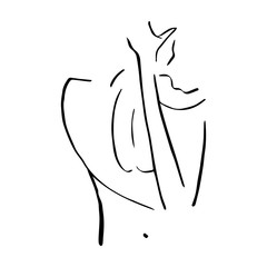 Motherhood symbol. Mother with child.