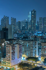 Fototapeta premium Skyline of Hong Kong city at night