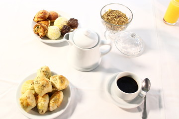 still life with coffee and sweets