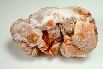 frozen meat pork bone close up