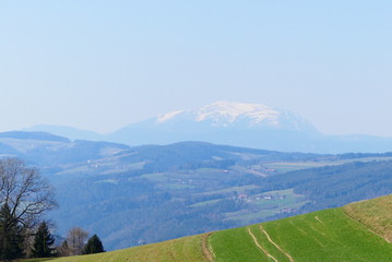 Fototapeta na wymiar Bergbauern in Niederösterreich