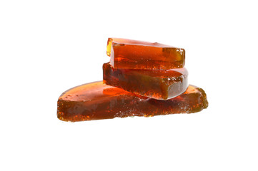 rosin isolated on white background