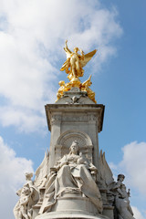 The Victoria Memorial in front of Buckingham Palace in a sunny day, London, UK