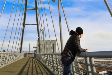 man on the bridge