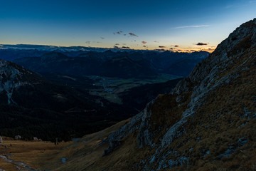 Aggenstein at sunset in the Tannheimer Tal