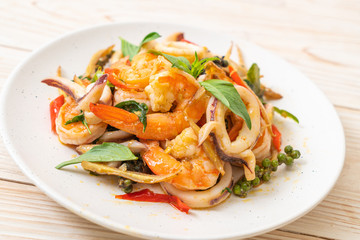  stir fried spicy sea food