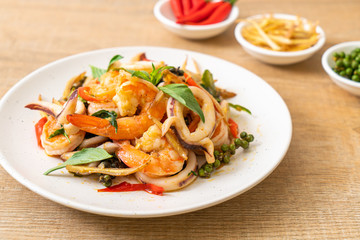  stir fried spicy sea food