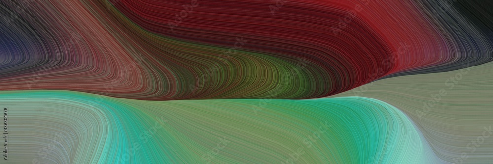 Poster decorative background graphic with modern waves background illustration with old mauve, cadet blue a