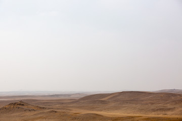 Fototapeta na wymiar View to the desert near Giza
