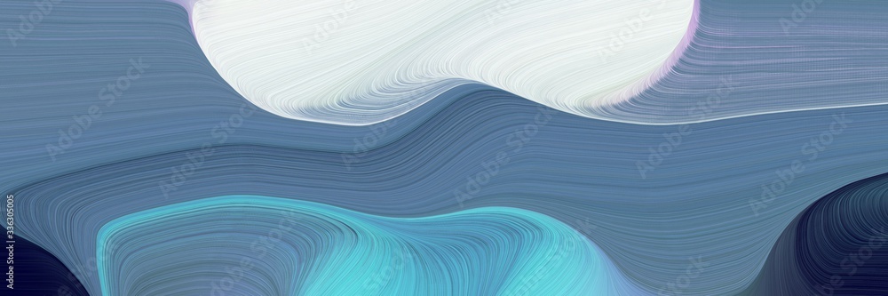Poster decorative background graphic with modern waves background design with slate gray, lavender and medi