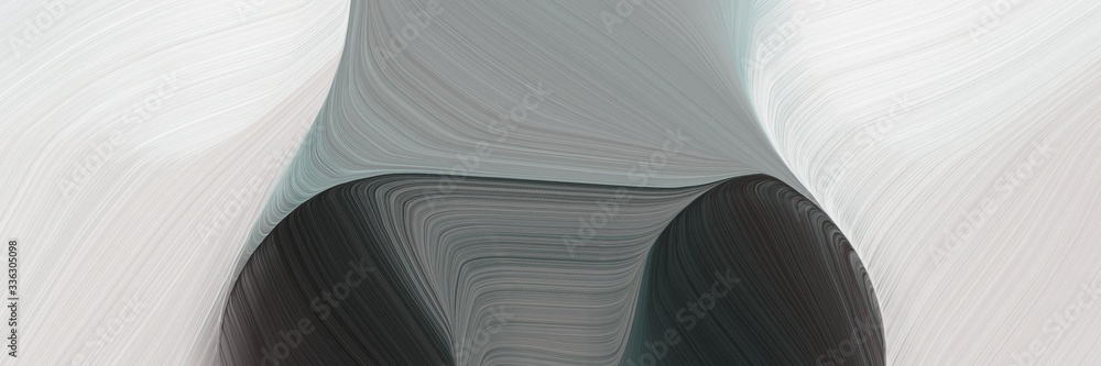 Poster decorative background graphic with modern waves background design with light gray, dark slate gray a