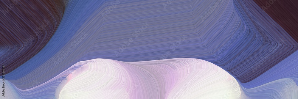 Poster decorative background graphic with modern soft curvy waves background design with slate gray, lavend
