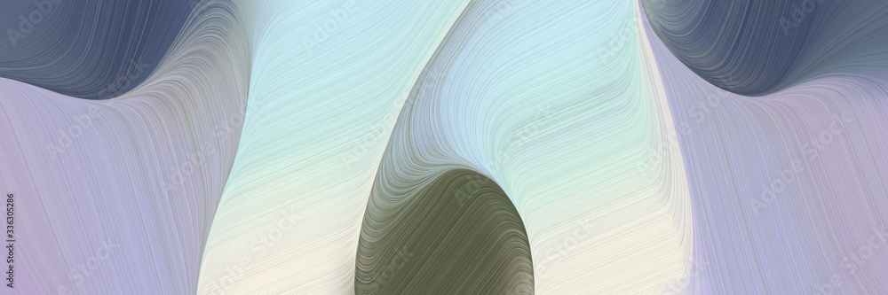 Aufkleber decorative background graphic with modern soft swirl waves background illustration with light gray, 