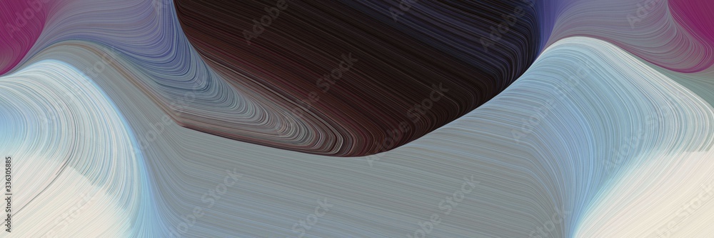 Poster decorative background graphic with smooth swirl waves background illustration with light slate gray,