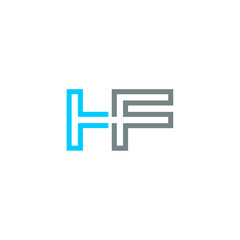 hf original monogram logo design