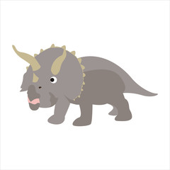 Cute animal dinosaur clip art illustration cartoon character