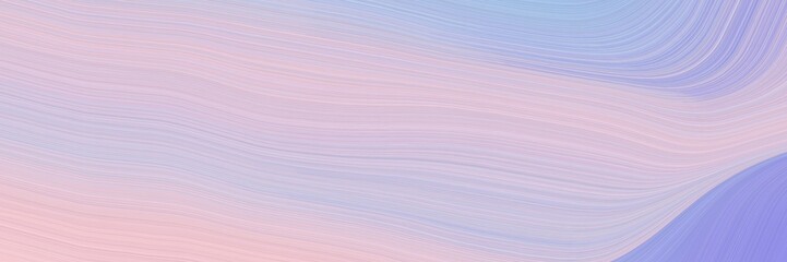 Fototapeta premium elegant artistic horizontal banner with thistle, light pastel purple and light steel blue colors. fluid curved lines with dynamic flowing waves and curves