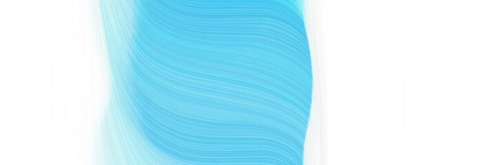 elegant surreal header design with sky blue, medium turquoise and light cyan colors. fluid curved lines with dynamic flowing waves and curves