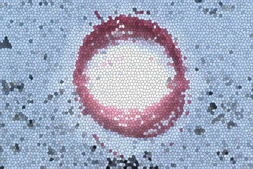 circle created with the help of small quadrilaterals