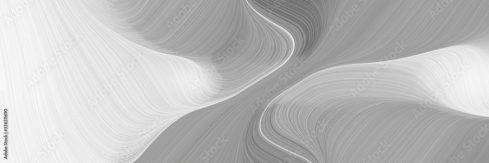Aufkleber elegant surreal banner with dark gray, lavender and dim gray colors. fluid curved lines with dynamic