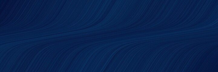 elegant dynamic banner design with very dark blue and midnight blue colors. fluid curved lines with dynamic flowing waves and curves