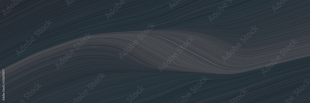 Aufkleber elegant artistic header design with dark slate gray and very dark blue colors. fluid curved lines with dynamic flowing waves and curves