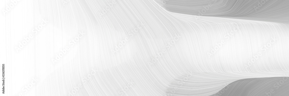 Poster elegant artistic header design with white smoke, dark gray and silver colors. fluid curved flowing w