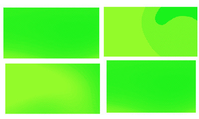 Fototapeta premium Bright green yellow vector retro comic dotted backgrounds design. Pop art background set with halftone dots. Vector illustration for sale banner. Eps 10.