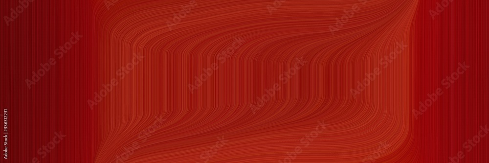 Poster elegant artistic designed horizontal banner with maroon, firebrick and dark red colors. fluid curved