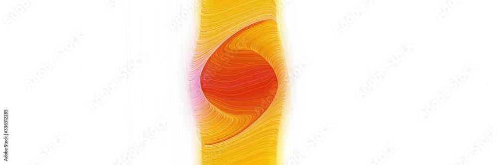 Poster elegant dynamic horizontal banner with antique white, vivid orange and orange red colors. fluid curv