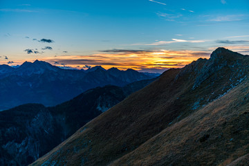 Aggenstein at sunset in the Tannheimer Tal