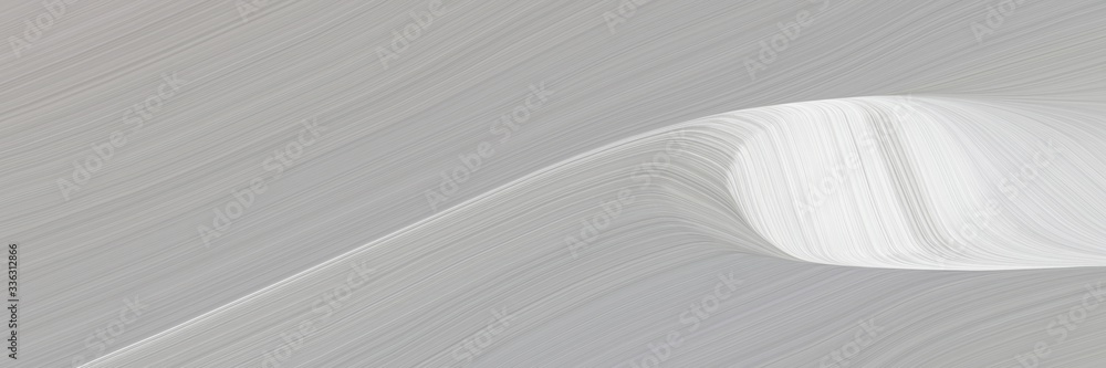 Poster elegant decorative designed horizontal header with dark gray, lavender and light gray colors. fluid curved lines with dynamic flowing waves and curves