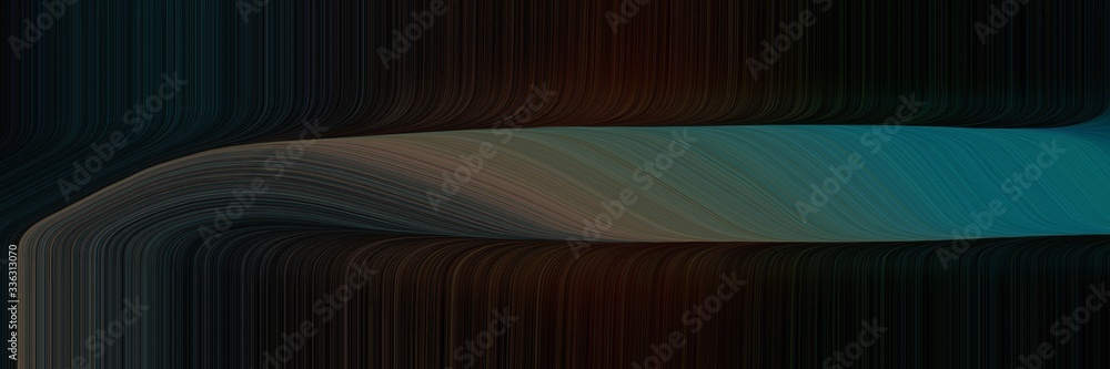 Poster elegant modern banner with black, dark slate gray and old mauve colors. fluid curved flowing waves a