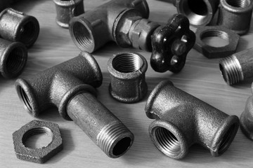 Cast iron fittings for water supply