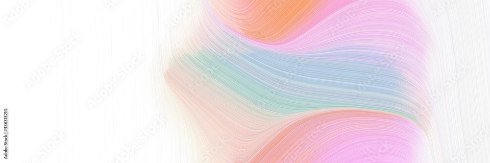 Poster elegant artistic header design with misty rose, pastel blue and light salmon colors. fluid curved li