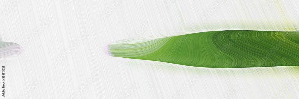 Poster elegant artistic designed horizontal banner with dark olive green, linen and tan colors. fluid curve