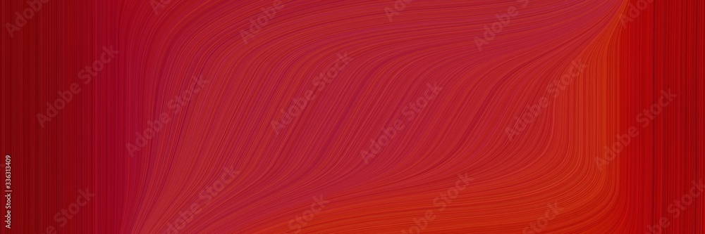 Poster elegant surreal header design with firebrick, maroon and dark red colors. fluid curved lines with dynamic flowing waves and curves