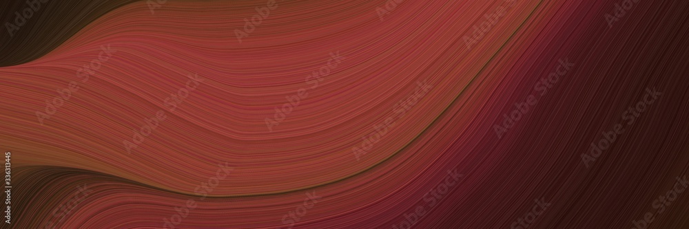 Aufkleber elegant colorful header with saddle brown, very dark pink and sienna colors. fluid curved lines with