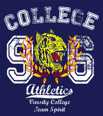 College  jaguar graphic design vector art © a1vector