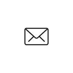 Sending a message. Send email message line art icon for apps and websites. Envelope sign Trendy Flat style for graphic design, Web site, UI. EPS10. - Vector illustration