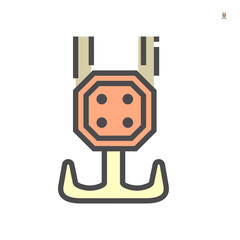 Crane hook icon, 64x64 perfect pixel and editable stroke.