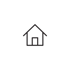 Fototapeta premium Home icon in trendy flat style isolated on background. Home icon page symbol for your web site design. House icon logo, app, UI. Vector illustration, EPS10.