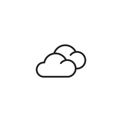 Cloud icon. Cloud icon vector isolated on white background - Vector illustration