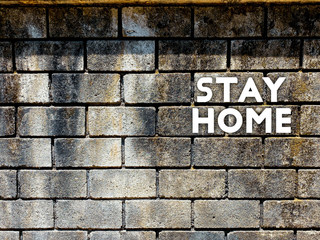 Fototapeta na wymiar Texture Background for STAY HOME hash tag concept