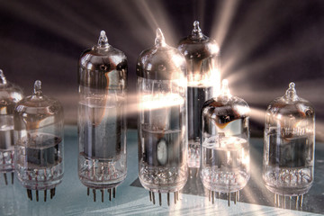 Old diode lamps of different sizes