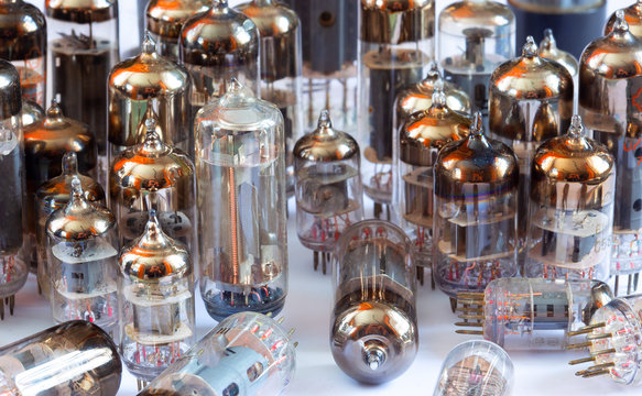 Old diode lamps of different sizes