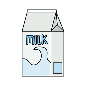 box milk beverage isolated icon vector illustration design