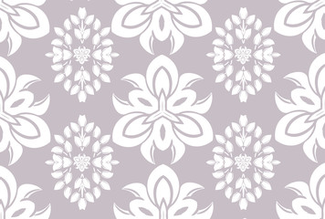Obraz premium Seamless damask pattern wallpaper. Vintage decor in Victorian surface style