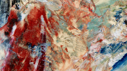 Colorful abstract background wallpaper. Modern motif visual art.  Mixtures of oil paint. Trendy...