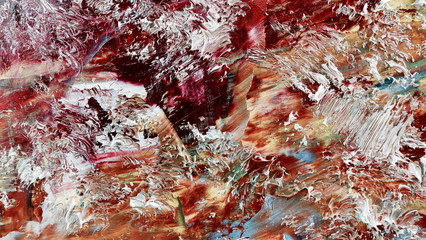 Colorful abstract background wallpaper. Modern motif visual art.  Mixtures of oil paint. Trendy...